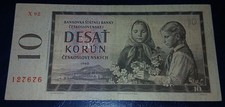 Czechoslovakia Banknote 10 Korun, 1960, X 92, Circulated