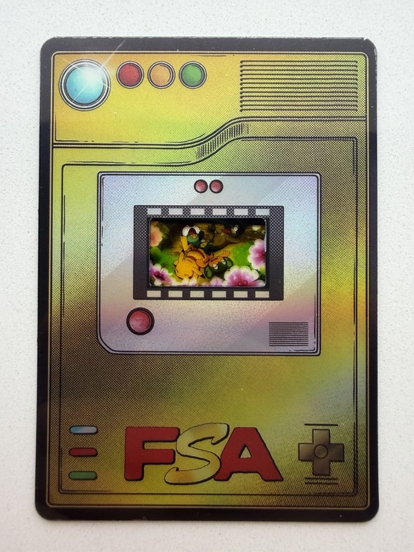 Pokémon FSA Card—35mm Film Cell: Pikachu, Oshawott, Pansage, and Axew (2013)