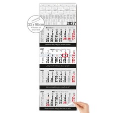 4 Monatskalender 2027 Block 33x96 Zitate Fran...