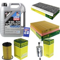 Mann Inspektionspaket 5L Liqui Moly Top Tec 4600 5W-30 FüR Opel Vectra C Caravan