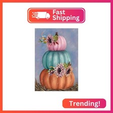 DIAMOND ART CLUB Stacked Pumpkins with Sunflowers Diamond Art Kits