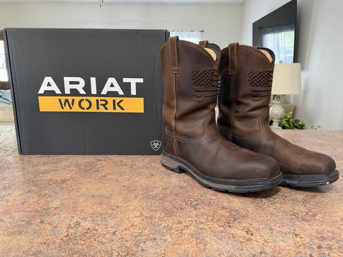 Ariat Mens WorkHog XT Patriot Waterproof‎ Carbon Square Toe Boots 11 EE 10031505 Men main image 2
