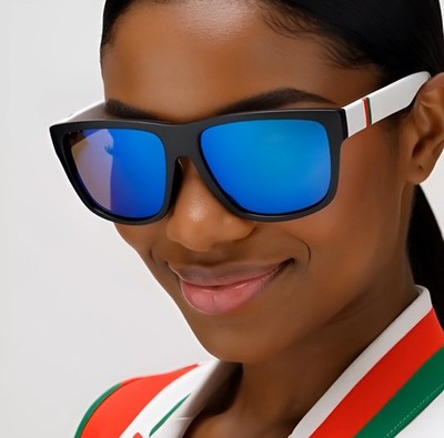 Polarized Sunglasses Rectangular Light Weight Comfortable Women Female Safety