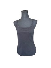 Buck Mason Black Ribbed Tank Top L Minimalist Basic Quiet Luxury Essential