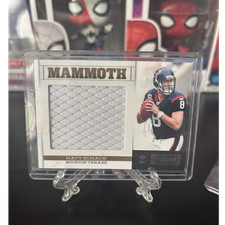 Panini 2012 Playbook Mammoth Matt Schaub #46 Texans NFL Football Patch 42/99