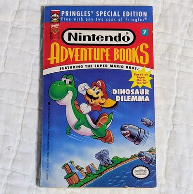 Nintendo Adventure Books #7 Super Mario Bros Dinosaur Dilemma 1991 Pringles Ed