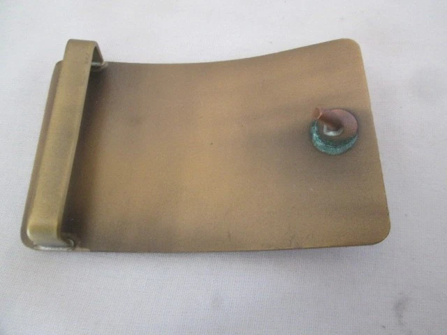 Bianchi Belt Buckle  Police  Military  Sportsman Vintage Brass Enamel - Image 3 of 3