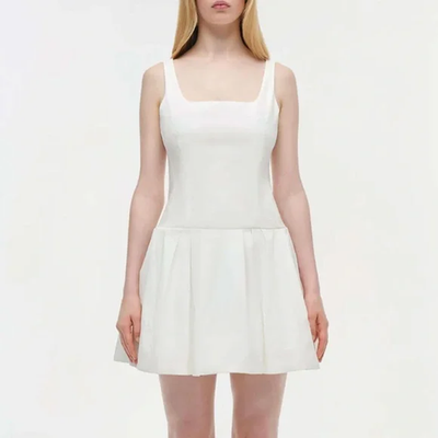 sky blue mini dress Simkhai Gallagher Sky Blue Knit Mini Dress