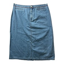 Vintage Tommy Hilfiger Jeans Stretch Denim Skirt Women  s Size 14