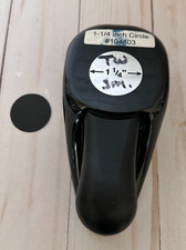 Stampin Up Circle Paper Punch 1 1/4 Older Style Black Whale Handle Punch 