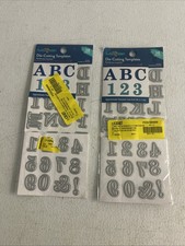 Hello Hobby Die-Cutting Templates Serif Alphabet with Numbers 2-Pack NEW