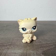 Littlest Pet Shop LPS gatto persiano #428 occhi blu autentico