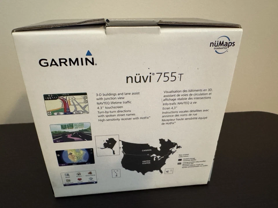 Garmin Nuvi 755T w Accessories: Case, Cables & Manual Pre-owned Bundle - Image 3 of 4