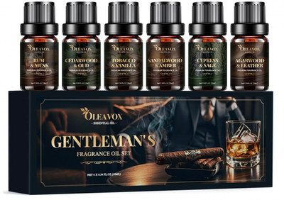 Essential Oils Gift Set, Men Scents Fragrance Oil Aromatherapy Oils Kit *6 PACK*