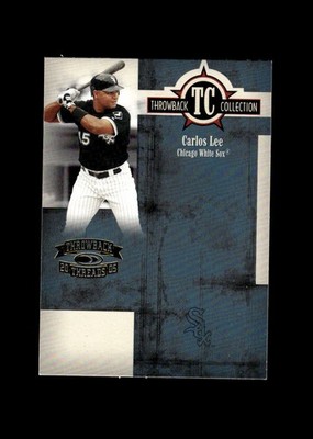 2005 Donruss Throwback Threads Collection #TC-67 Carlos Lee Chicago White Sox