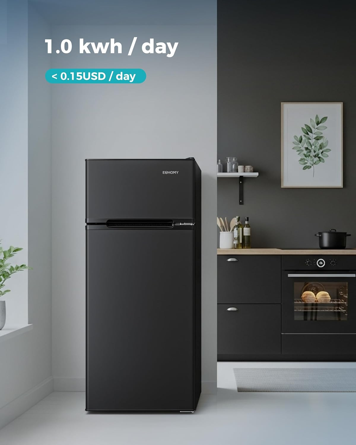 4.5 Cu.Ft Mini Fridge with Freezer - Ideal for Dorms & Offices