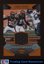 2016 Panini Certified #13 Geno Atkins Certified Gamers Mirror Orange #/149