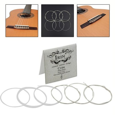 Einfach zu bedienende 6 STCK. Nylon-Gitarrensaiten für Akustikgitarre Klassikgi