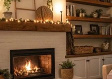 Hand crafted Rustic,solid pine wood  fireplace BEAM 4x6inch.