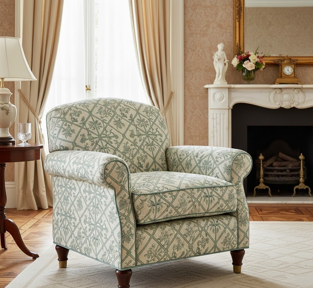 Tela de tapicería estampada de bambú Chinoiserie Chinoiserie enrejado por yarda