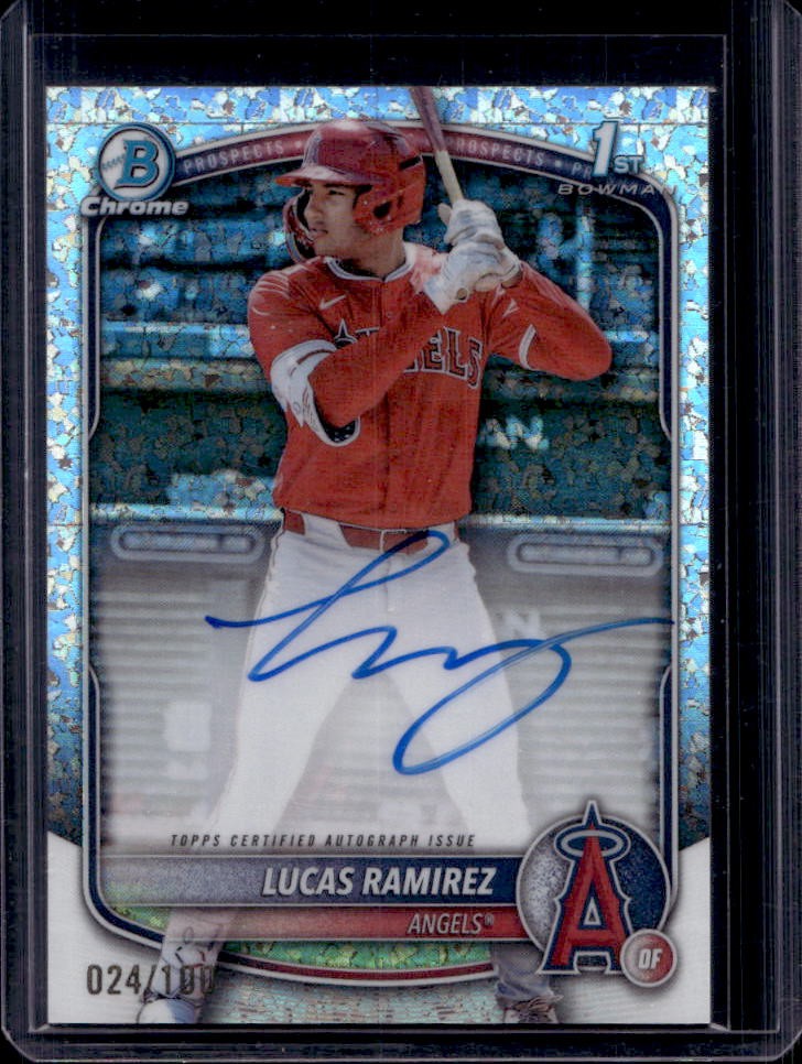 2025 Bowman Lucas Ramirez Chrome Auto Mini-Diamond Refractor 1st #/100