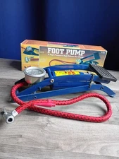 High Volume 57770 Deluxe Bicycle Foot Air Pump 100 Psi Road Side Camper Truck 