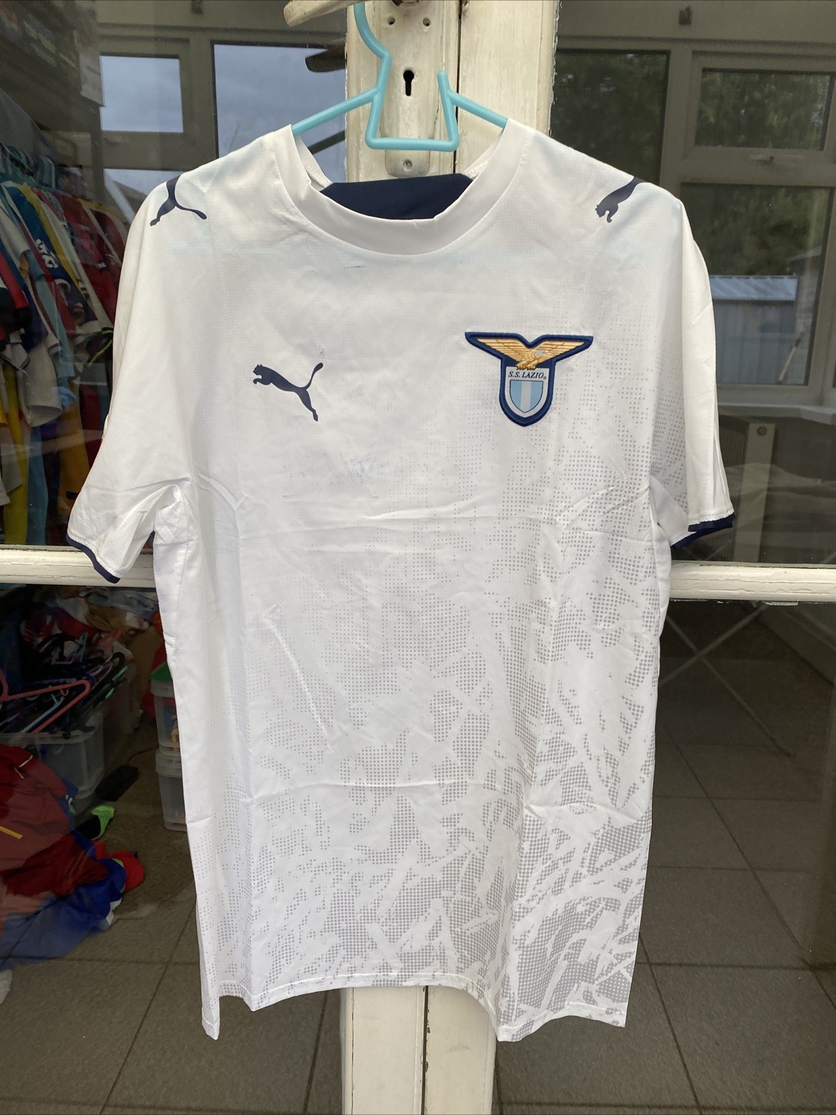 Lazio Puma 2007/2008 Away Football Shirt Medium 