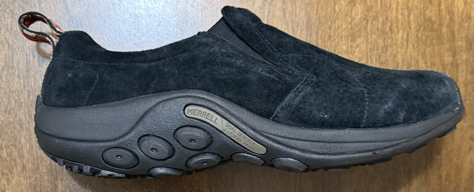 Merrell Jungle Moc Sneakers da trekking uomo nere scamosciate larghe 10