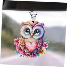 Rear View Mirror Accessories, Owl Gifts for Women, Car Decoration, Pink Owl