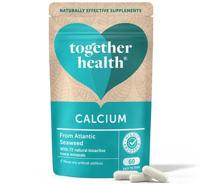 Together Health Natural Calcium from Seaweed - 60 vegan capsules