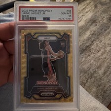 JAIME JAQUEZ JR PSA 10- 2023 PRIZM MONOPOLY ROOKIE GOLD /49