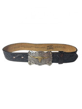 Tony Lama Kids, Little Texas, Steer head Western Black Leather, 20 C60113, 05/21