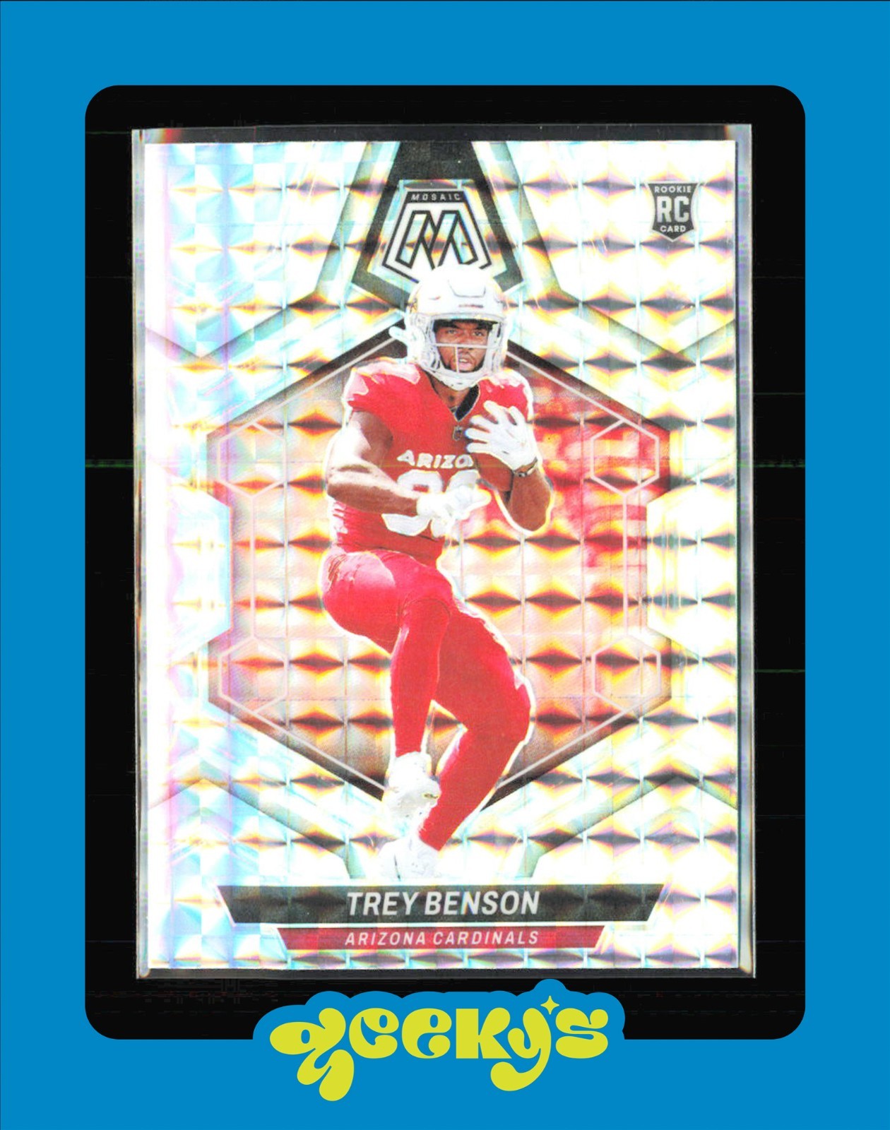 2024 Panini Mosaic Silver Rookies Trey Benson #360 Mosaic Prizm (RC)