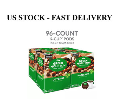 Green Mountain Coffee Hazelnut, Keurig K-Cup Pod, Light Roast, 96 Count