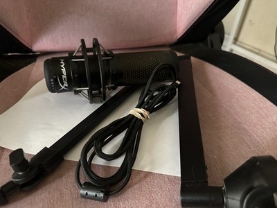 HyperX QuadCast S RGB Computer Microphone + Microphone Boom - New Streamer Combo
