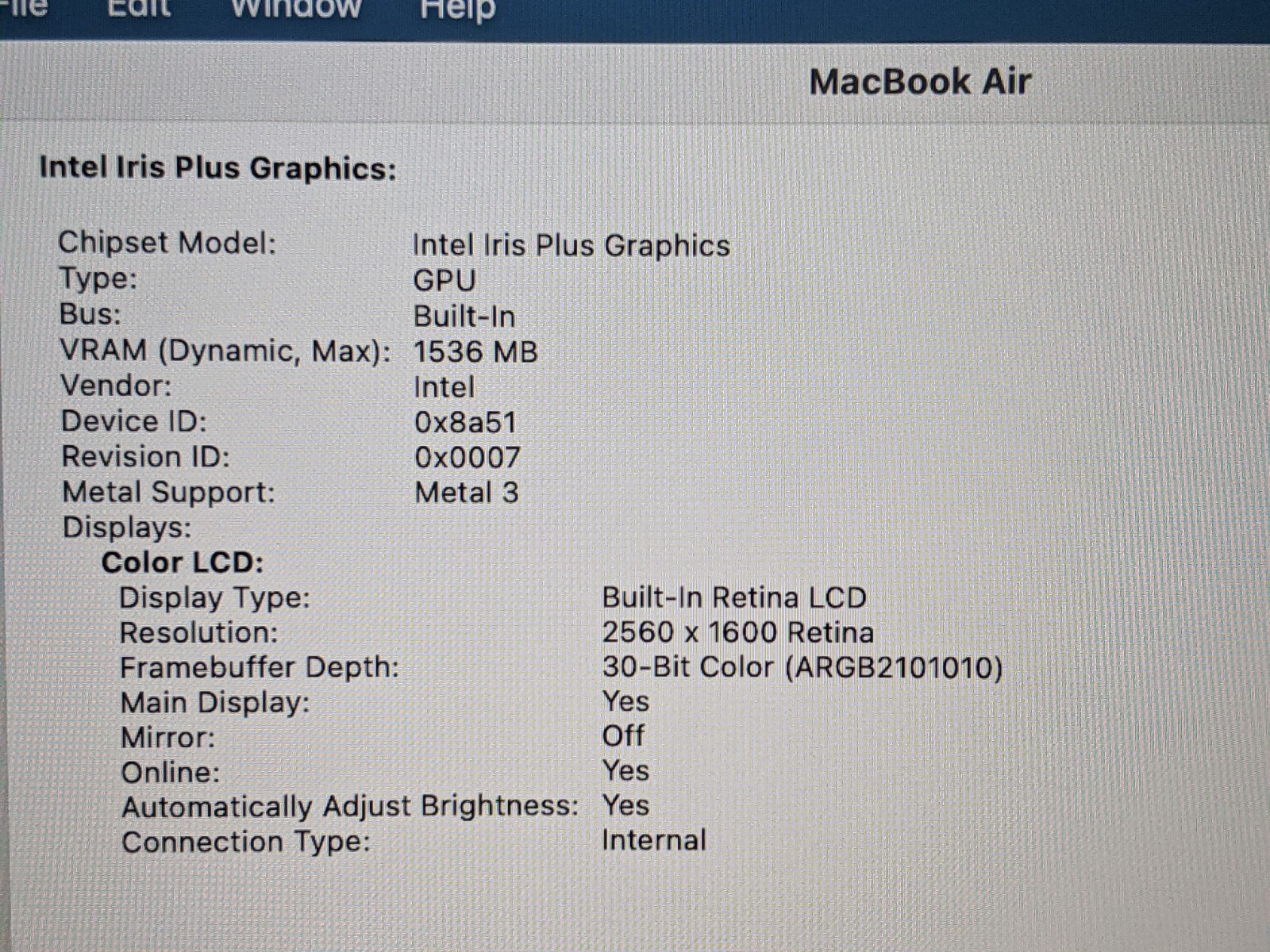 Apple MacBook Air 13" (2020) i5-1030NG7 1.1GHz MVH22LL A PA 19