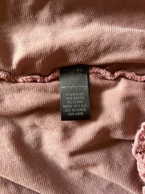 The Ann Ferriday Corset Top Dusty Rose Floral Pattern Lace Size S/M