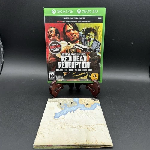 Red Dead Redemption Game of the Year Edition Xbox 360 / One / Series X + Map CIB