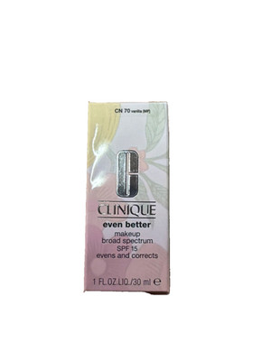 25A Clinique Even Better Makeup Broad Spectrum CN70 Vanilla SPF 15 1.0floz NEW
