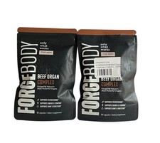 2 Beef Organ Complex Capsules Grass Fed Supplement FORGEBODY Blend Liver 12/27