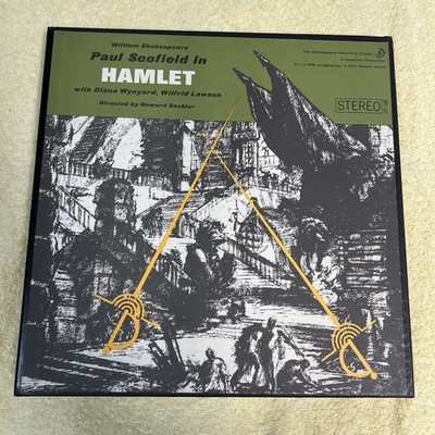 Hamlet 4LP Shakespeare Recording Society Inc SRS-M232 EX/EX 1963 4 x 12'' LPs ...