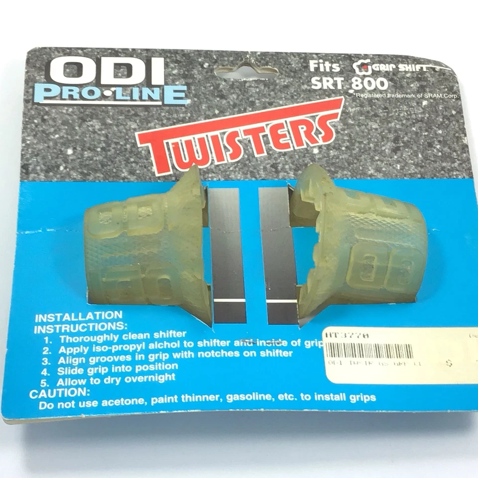 ODI Pro-Line Twisters Grip Shift Grips For SRT 800 X-Ray Clear NOS Vintage MTB - Image 3 of 4