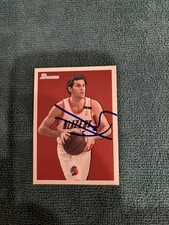 2009-10 Bowman Basketball #65 Rudy Fernandez Blazers Hand Signed auto autograph