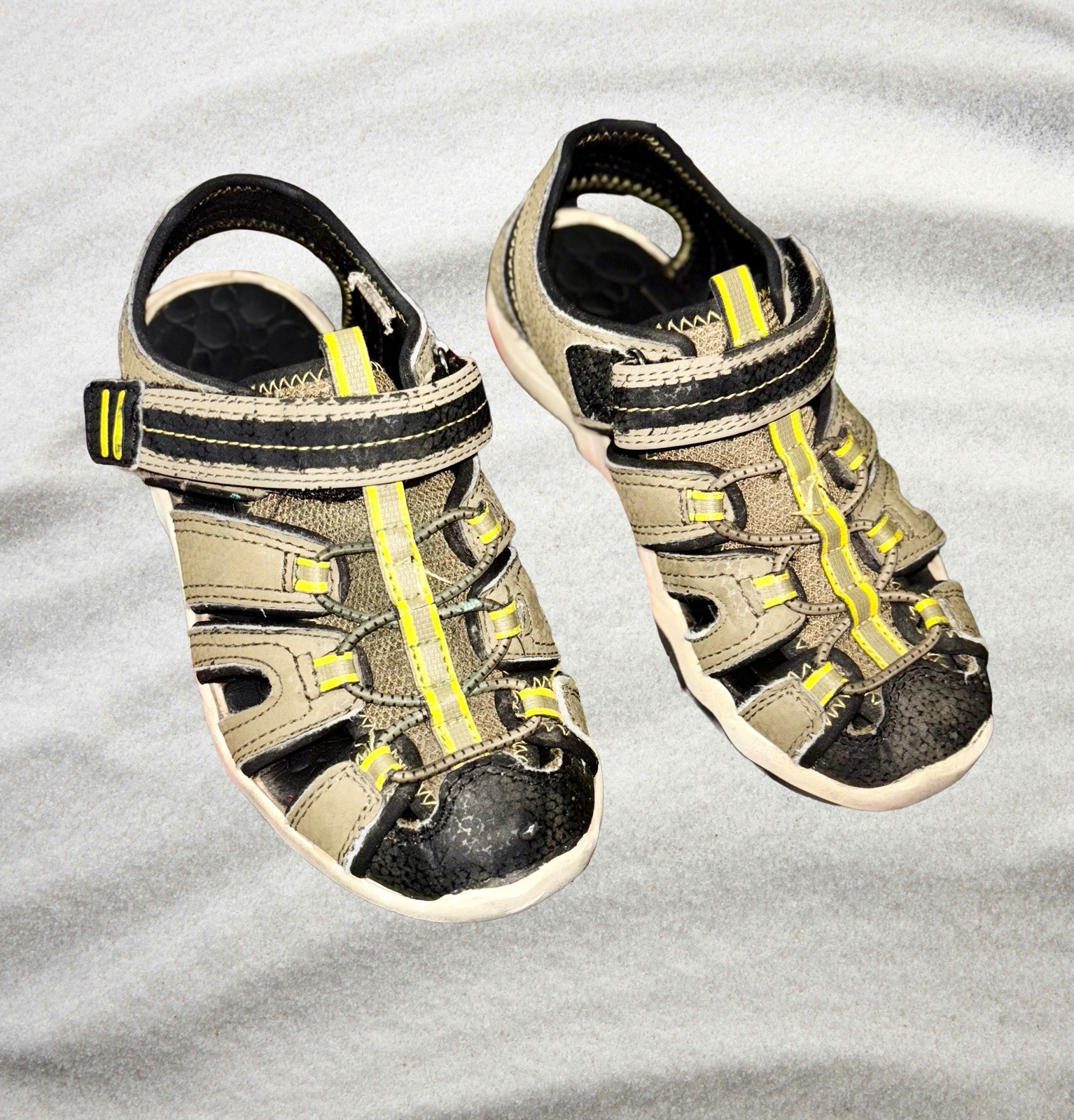 Boys Size 12 Closed-Toe Outdoor Trail Adventure Shoes + Water Sandals