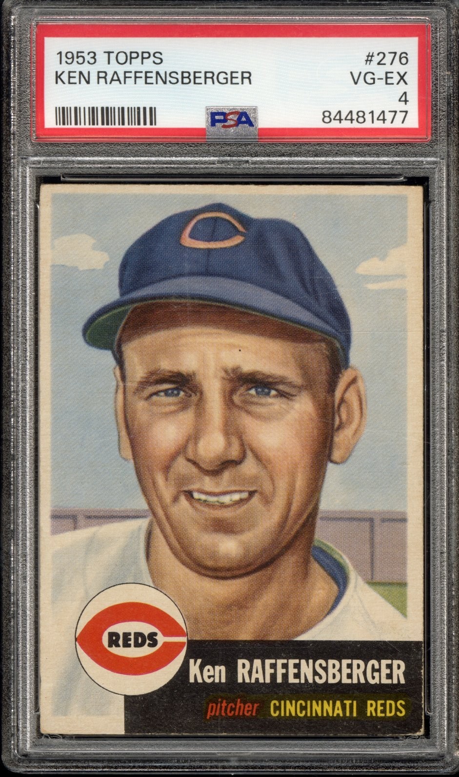 1953 Topps #276 Ken Raffensberger - PSA VG-EX 4 - Cincinnati Reds - VSCARDS