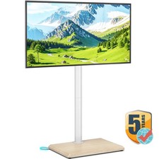Universal Floor TV Stand for 32-60 inch TVs with Swivel Mount up to 88 lbs Wood