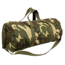 Rothco Canvas Shoulder Duffle Bag  Woodland Camo  19 Inches  2211