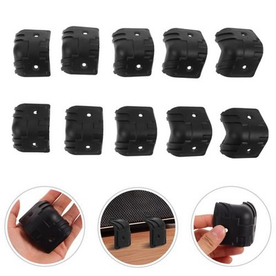 10 Pcs Schwarze Plastik -Eckschutzbeschützer Fotorahmen-eckenschoner
