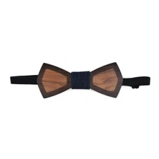 New Wooden Stitching Bow Tie Set Wood Bow Set Tie Engagement Wedding Party Gifts