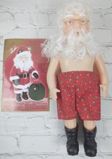 Vintage Mistletoe Memories Santa Claus Doll with Crochet Pattern 1998